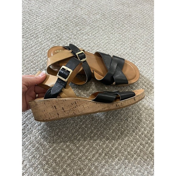 KorkEase Shoes Korkease Women Ava Classic Platform Sandals Black